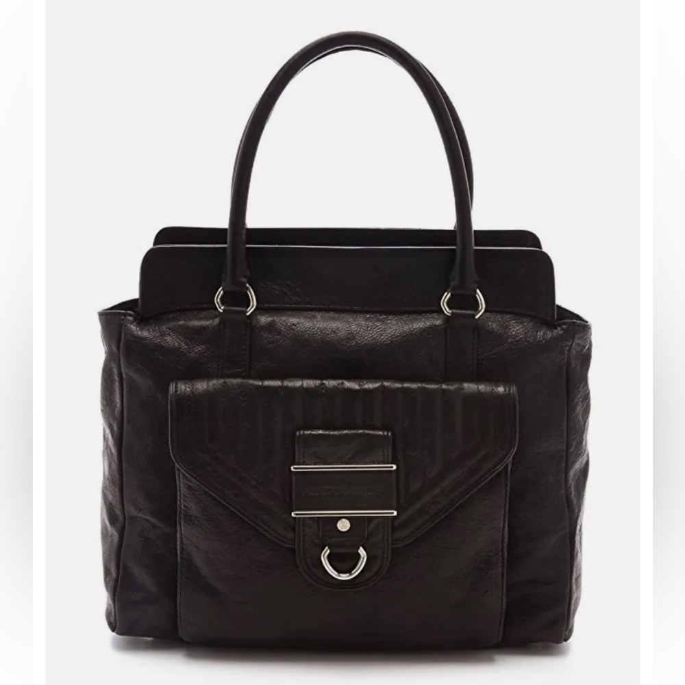 Rebecca Minkoff l lly Black Leather Tote Bag